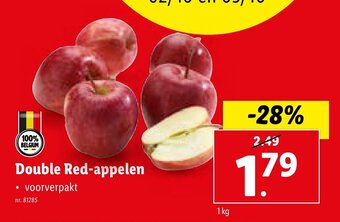 Lidl Double Red-appelen aanbieding