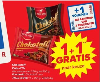 Carrefour Market Chokotoff Côte d'Or aanbieding