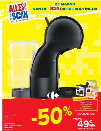 Carrefour Market Koffiemachine Dolce Gusto Piccolo XS aanbieding
