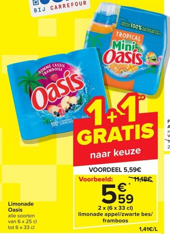 Carrefour Market Limonade Oasis aanbieding