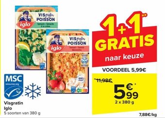 Carrefour Market Visgratin Iglo aanbieding