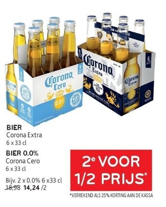 Bier 0.0% corona cero 6 x 33 cl