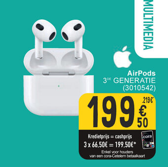 Cora AirPods aanbieding