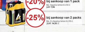 Alvo Aquarius lemon 6 x 50 cl aanbieding