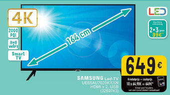 Cora SAMSUNG Led-TV aanbieding