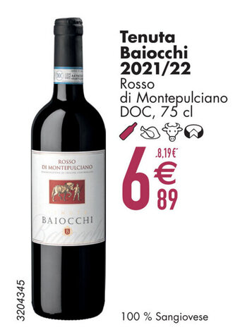 Cora Tenuta Baiocchi 2021/22 Rosso 75 cl aanbieding