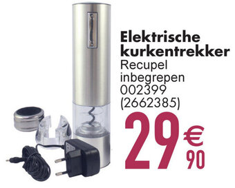 Cora Elektrische kurkentrekker aanbieding