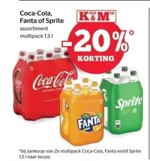 Spar Coca-cola, fanta of sprite aanbieding
