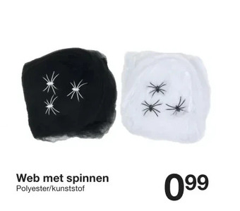 Zeeman Web met spinnen aanbieding