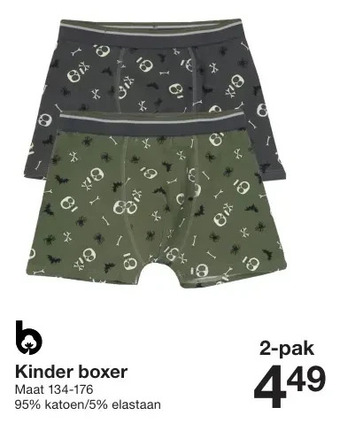 Zeeman Kinder boxer aanbieding