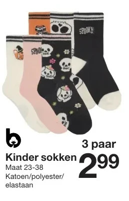 Zeeman Kinder sokken aanbieding