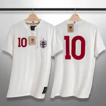 Decathlon T-shirt the lions retro met veters football volwassen vintage aanbieding