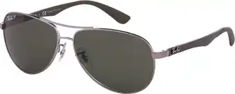 Bol.com Ray-ban rb8313 004/n5 - zonnebril - carbon fibre - staalgrijs/grijs - polarized - 58mm aanbieding