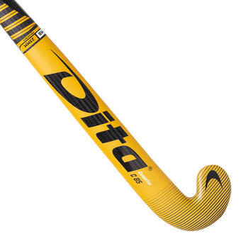 Decathlon Hockeystick voor expert volwassenen mid bow 85% carbon carbotec c85 goud zwart aanbieding
