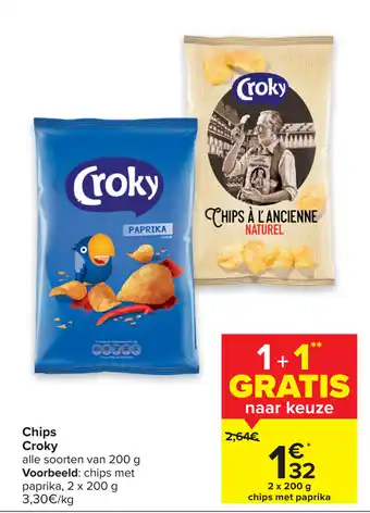 Carrefour Croky Chips aanbieding