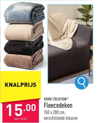 ALDI Fleecedeken aanbieding