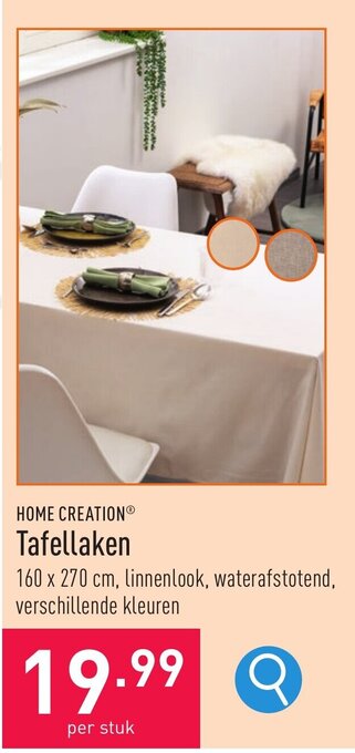 ALDI Tafellaken aanbieding
