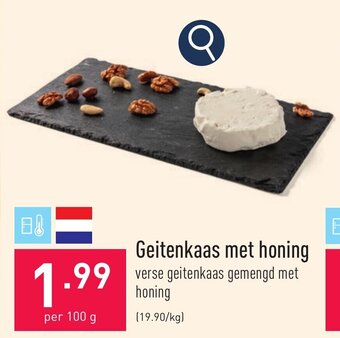 ALDI Geitenkaas met honing aanbieding