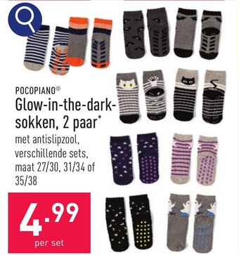 ALDI Glow-in-the-dark-sokken aanbieding