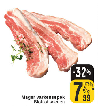 Mager varkensspek