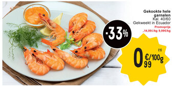 Cora Gekookte hele garnalen aanbieding