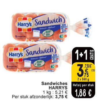 Cora Sandwiches HARRYS aanbieding