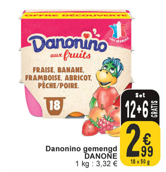 Cora Danonino gemengd DANONE aanbieding