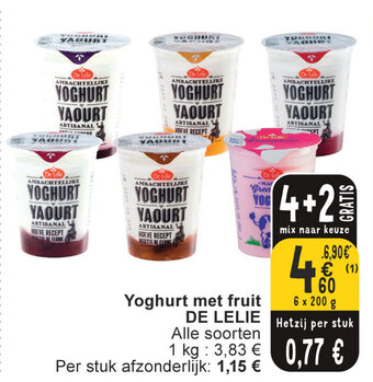 Cora Yoghurt met fruit DE LELIE aanbieding