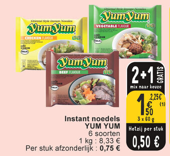 Cora Instant noedels YUM YUM aanbieding