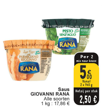 Cora Saus GIOVANNI RANA aanbieding