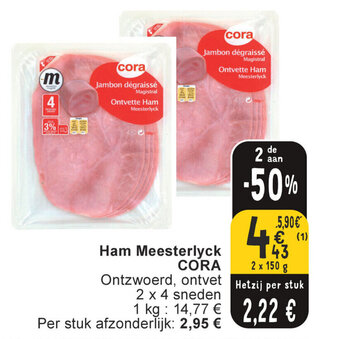 Cora Ham Meesterlyck aanbieding