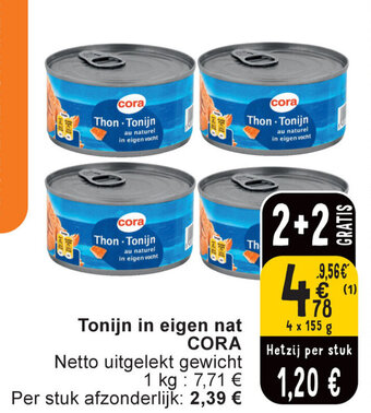 Cora Tonijn in eigen nat aanbieding