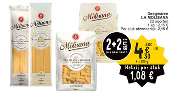 Cora Deegwaren LA MOLISANA aanbieding