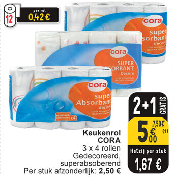 Cora Keukenrol aanbieding