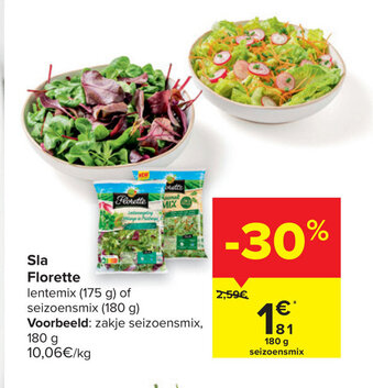 Carrefour Sla Florette aanbieding