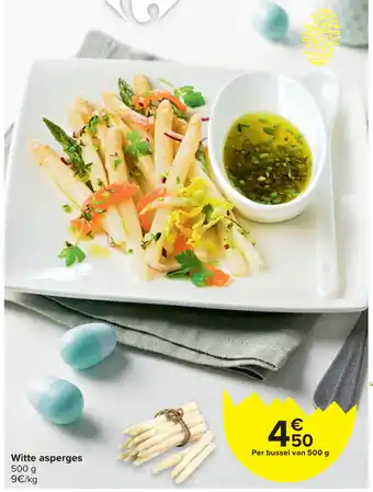 Carrefour Witte asperges 500 g aanbieding