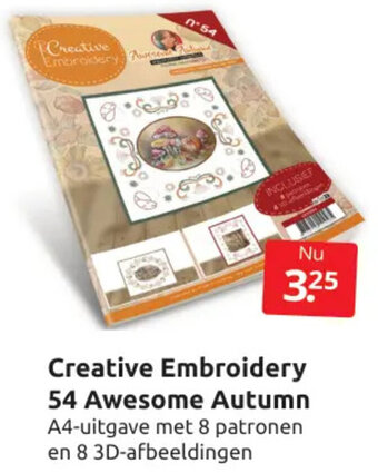 Boekenvoordeel Creative Embroidery 54 Awesome Autumn aanbieding