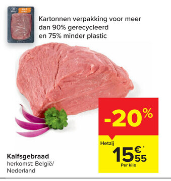 Carrefour Kalfsgebraad aanbieding