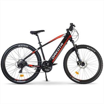 Decathlon Elektrische mountainbike dakota, unisex rode e-mtb aanbieding