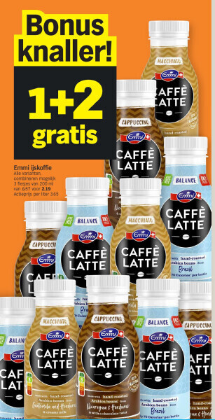 Albert Heijn Emmi ijskoffie aanbieding