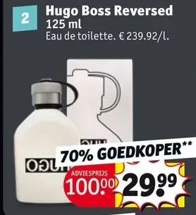 Kruidvat Hugo boss reversed 125 ml aanbieding