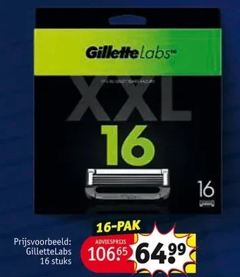 Kruidvat Gillettelabs 16 stuks aanbieding