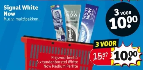 Kruidvat Signal white now aanbieding
