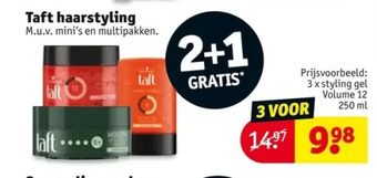 Kruidvat Taft haarstyling aanbieding
