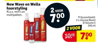 Kruidvat New wave en wella haarstyling aanbieding