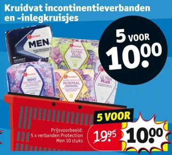 Kruidvat Kruidvat incontinentieverbanden en -inlegkruisjes aanbieding