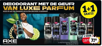 Kruidvat Axe fine fragrance deo bodyspray aqua bergamot 150 ml aanbieding