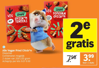 Albert Heijn Alle vegan fried chick*n aanbieding