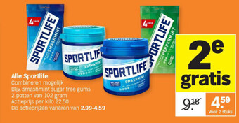 Albert Heijn Alle sportlife aanbieding
