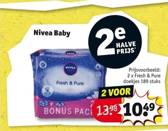 Kruidvat Nivea baby aanbieding